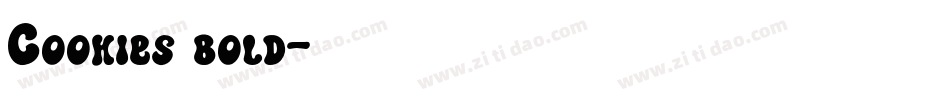 Cookies bold字体转换